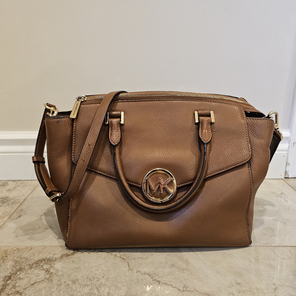 Michael Kors Brown Leather Satchel